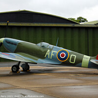 Buy canvas prints of Scramble at Duxford: Spitfire Mark VB by Graham Parry