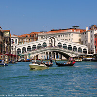 Buy canvas prints of Timeless Serenity, Venice's Rialto Bridge by Graham Parry