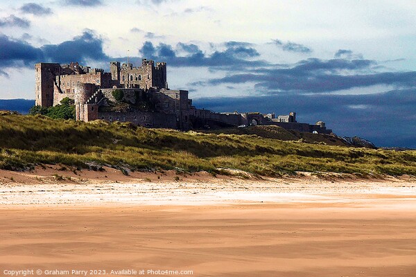 Bamburgh Castle Picture Board by Graham Parry