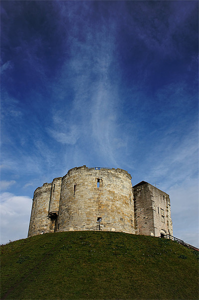 Clifford's Tower: A Cloud-Kissed Citadel Picture Board by Graham Parry