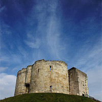 Buy canvas prints of Clifford's Tower: A Cloud-Kissed Citadel by Graham Parry