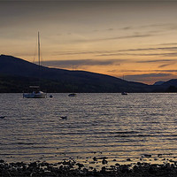 Buy canvas prints of Golden Hour at Bala Lake by Graham Parry