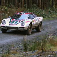 Buy canvas prints of Blazing Stratos: Rally GB Showdown by Graham Parry