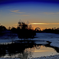 Buy canvas prints of Winter's Embrace: Hawarden Golf Course by Graham Parry