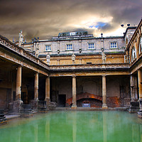 Buy canvas prints of Historical Roman Bath House Immersion by Graham Parry
