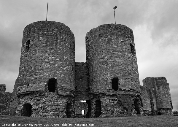 Twin Pillars of Rhuddlan's Historic Past Picture Board by Graham Parry