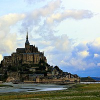 Buy canvas prints of Imposing Mont Saint-Michel: Normandy's Jewel by Graham Parry