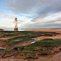 Buy canvas prints of Winter's Beacon: New Brighton Lighthouse by Graham Parry