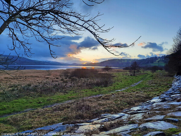 Winter's Splendour on Bala Lake Picture Board by Graham Parry