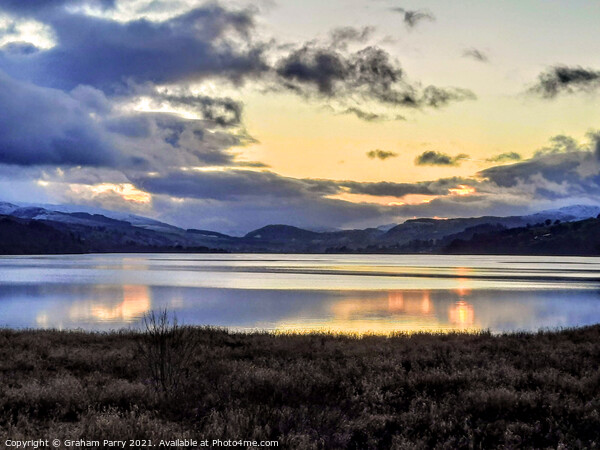 Radiant Twilight over Bala Lake Picture Board by Graham Parry