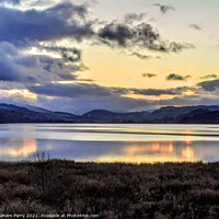 Buy canvas prints of Radiant Twilight over Bala Lake by Graham Parry