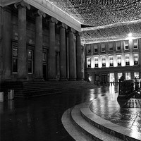 Buy canvas prints of Royal Exchange Square at night by Jill Bain