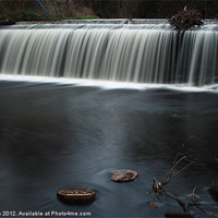Buy canvas prints of Waterfall on the Water of Leith, Edinburgh by Jill Bain