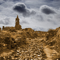 Buy canvas prints of Belchite ruins. Spain by Josep M Peñalver