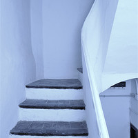 Buy canvas prints of blue stair by Josep M Peñalver