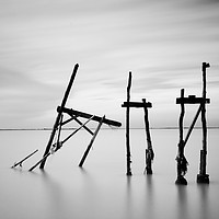 Buy canvas prints of Destroyed Fishing hut, Marsilly, France by Josep M Peñalver