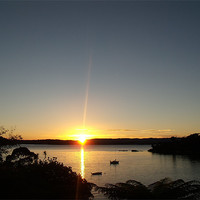 Buy canvas prints of Raglan Bay sunset, New Zealand by Matthew Williams