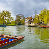 Buy canvas prints of River Cam Cambridge by Clive Eariss