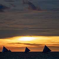 Buy canvas prints of Sail Borakay Dream by Clive Eariss