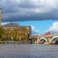Buy canvas prints of Battersea Bridge London by Clive Eariss