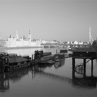 Buy canvas prints of Lamberth Bridge View London by Clive Eariss
