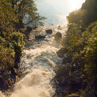 Buy canvas prints of Arklett Falls Scotland by Clive Eariss