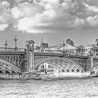 Buy canvas prints of Southwark Bridge London by Clive Eariss