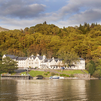 Buy canvas prints of The Inversnaid Hotel Scotland by Clive Eariss