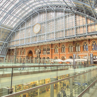 Buy canvas prints of St Pancras Station London by Clive Eariss