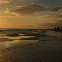 Buy canvas prints of Sunset Worthing Beach by Clive Eariss