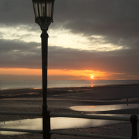 Buy canvas prints of DAYS END WORTHING BEACH by Clive Eariss