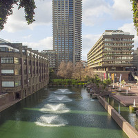 Buy canvas prints of THE BARBICAN LONDON by Clive Eariss