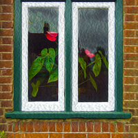 Buy canvas prints of Though The Window by Clive Eariss