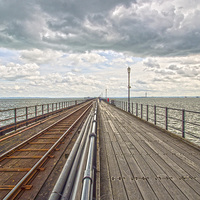 Buy canvas prints of Southend Pier And Rail by Clive Eariss