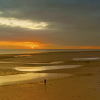 Buy canvas prints of  The Last Shot Worthing by Clive Eariss