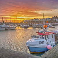 Buy canvas prints of Ramsgate Marina Dusk by Clive Eariss