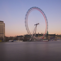 Buy canvas prints of  The London Eye Dusk by Clive Eariss