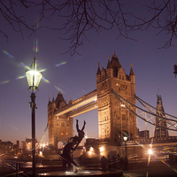 Buy canvas prints of  Tower Bridge And Shard by Clive Eariss