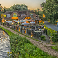 Buy canvas prints of  The Anchor Pub Pyrford Surrey by Clive Eariss