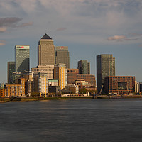 Buy canvas prints of Canary Wharf Skyline by Clive Eariss