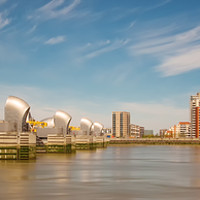 Buy canvas prints of Thames Barrier London by Clive Eariss