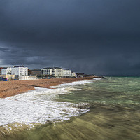 Buy canvas prints of Worthing Beach The Storm by Clive Eariss
