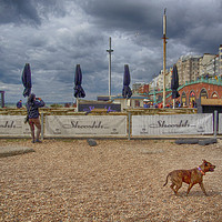 Buy canvas prints of Fun On Brighton Beach by Clive Eariss