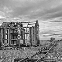 Buy canvas prints of Dungeness Decay kent by Clive Eariss
