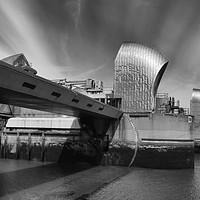 Buy canvas prints of The Thames Barrier by Clive Eariss