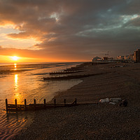 Buy canvas prints of Worthing Sunset Sussex by Clive Eariss