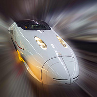 Buy canvas prints of Bullet Train Japan by Clive Eariss