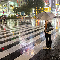 Buy canvas prints of Rain In Shibuya by Clive Eariss