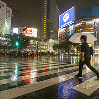 Buy canvas prints of  Shibuya Crossing Japan by Clive Eariss