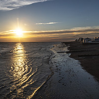 Buy canvas prints of Sunset In Worthing by Clive Eariss